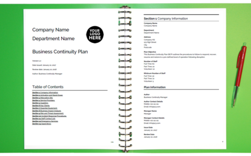 bcp builder online business continuity template